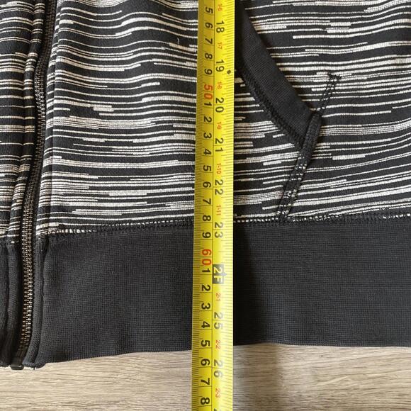 Nike AW77 FT Hoodie Black White Speed Stripe 614488-010 Men’s Sz Large - Picture 6 of 9